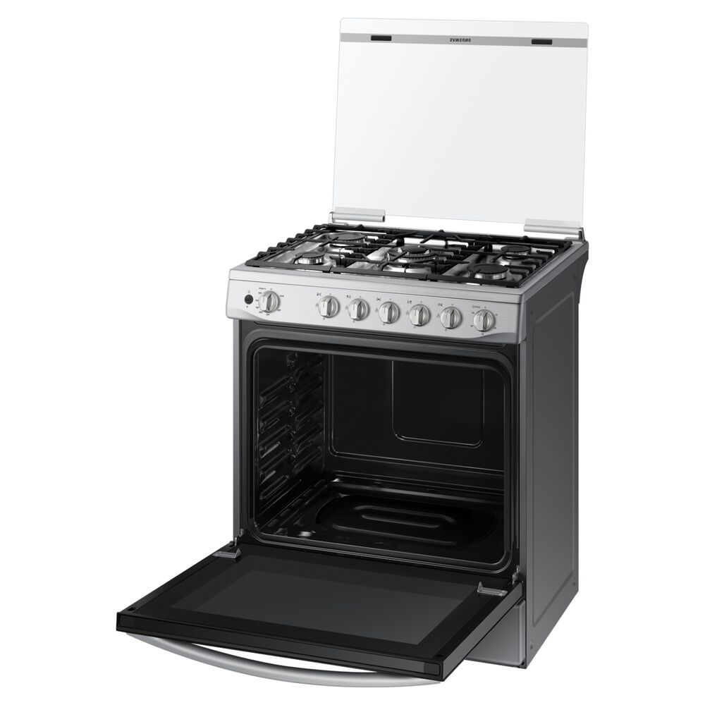 Samsung Cocina A Gas Con 5 Quemadores Con Quemador De Triple Potencia Color Silver Mirror image number 3.0